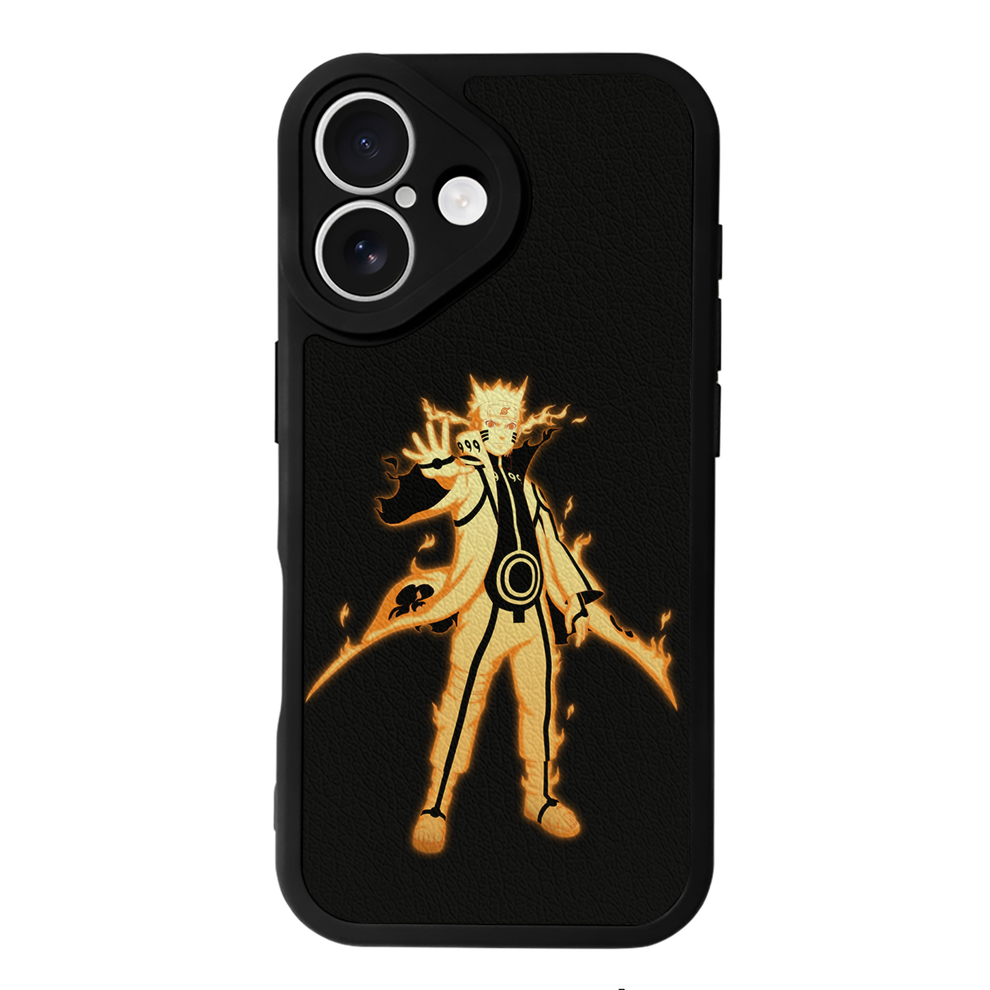 （画像用） NARUTO -ナルト- うずまき ナルト Uzumaki Naruto 【iPhone 16シリーズ対応】シリコンスマホケース（レザー調） 材質：シリコン